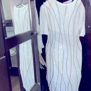 VTG Lawrence Kazar New York Beaded Formal Dress